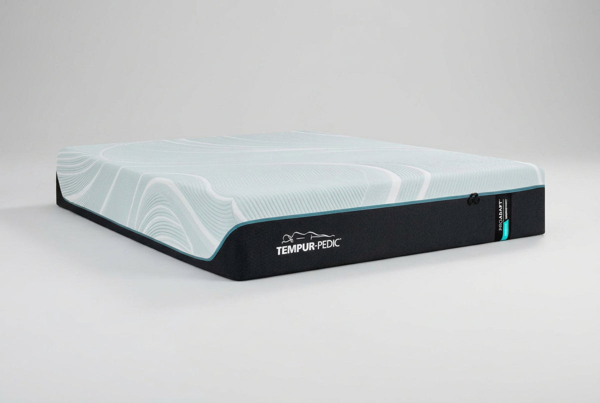TEMPUR-ProAdapt Medium Mattress, Queen, three-quarter view