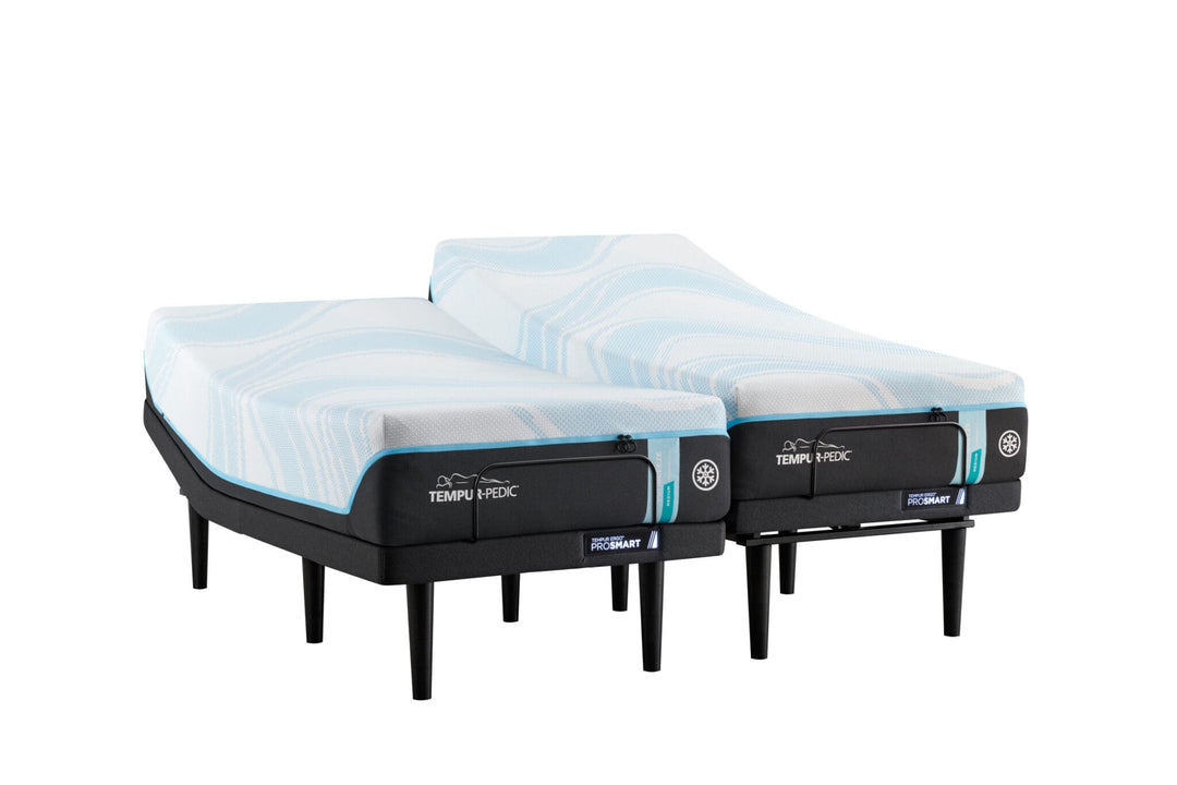 TEMPUR-ProBreeze Medium Split King on a TEMPUR-Ergo ProSmart Base
