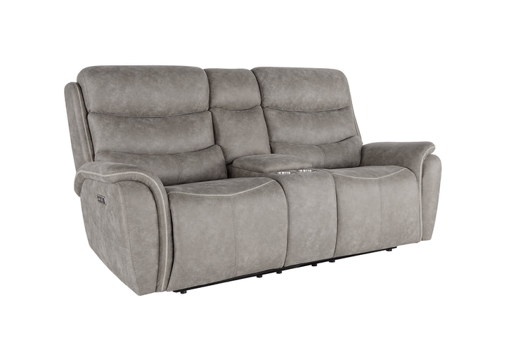 Kamari Console Loveseat W/pwr Hr &amp; Fr-Gray