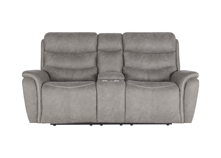 Kamari Console Loveseat W/pwr Hr &amp; Fr-Gray