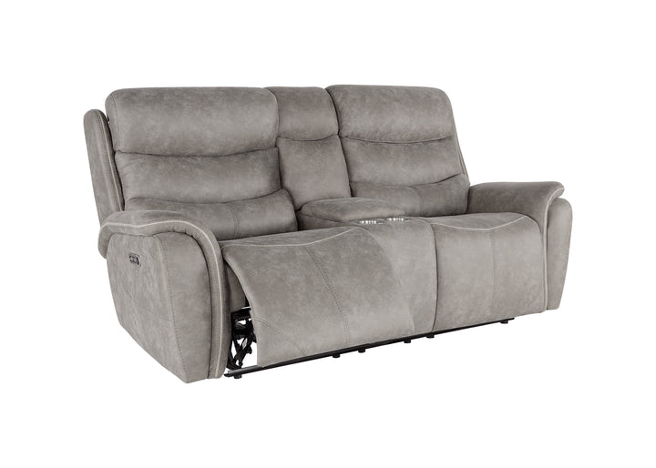 Kamari Console Loveseat W/pwr Hr &amp; Fr-Gray