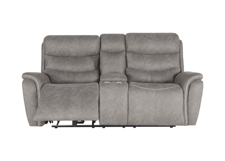 Kamari Console Loveseat W/pwr Hr &amp; Fr-Gray