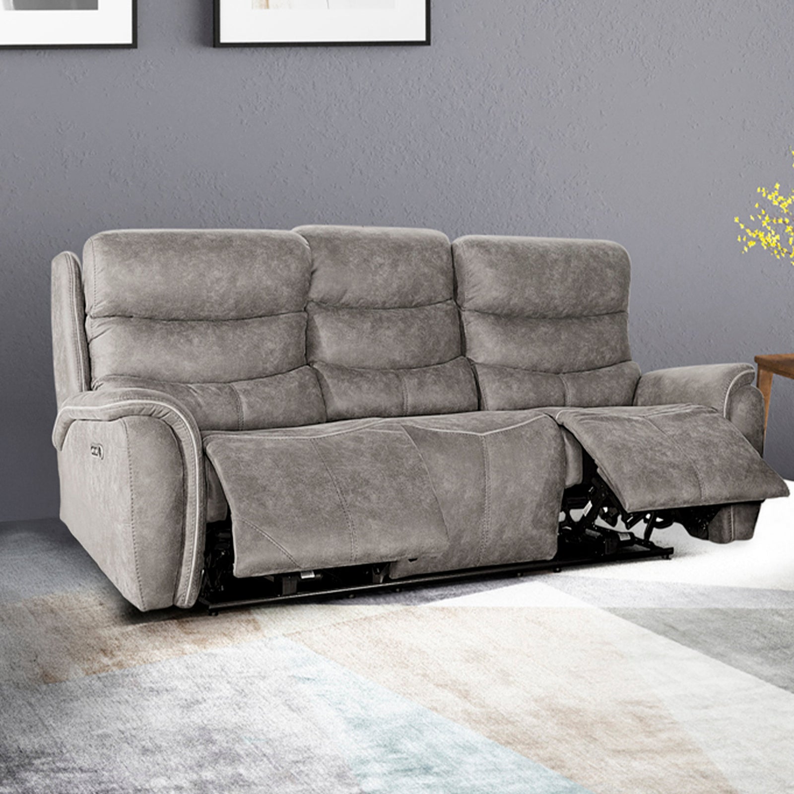 Kamari Sofa W/pwr Hr & Fr-Gray