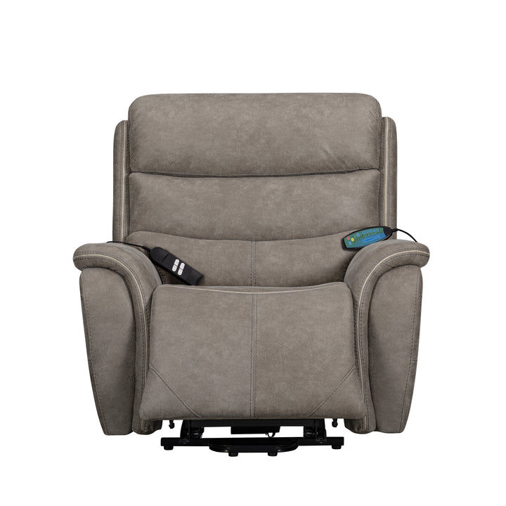 Kamari Power Lift Recliner W/ Heat &amp; Massage-Gray