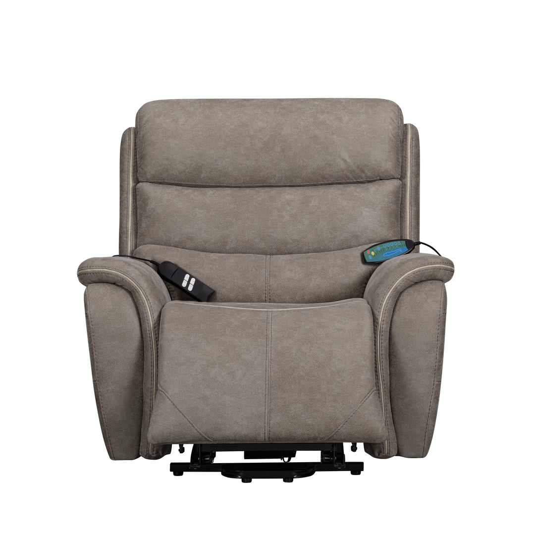Kamari Power Lift Recliner W/ Heat & Massage-Gray