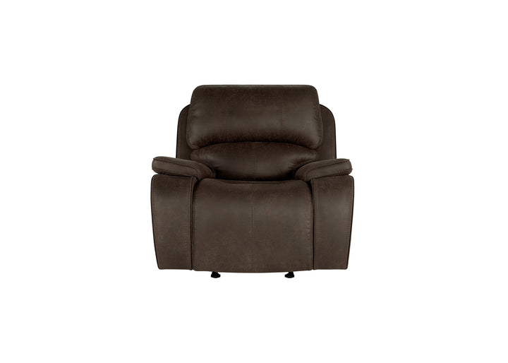 Brookings Glider Recliner W/pwr Hr &amp; Fr-Brown