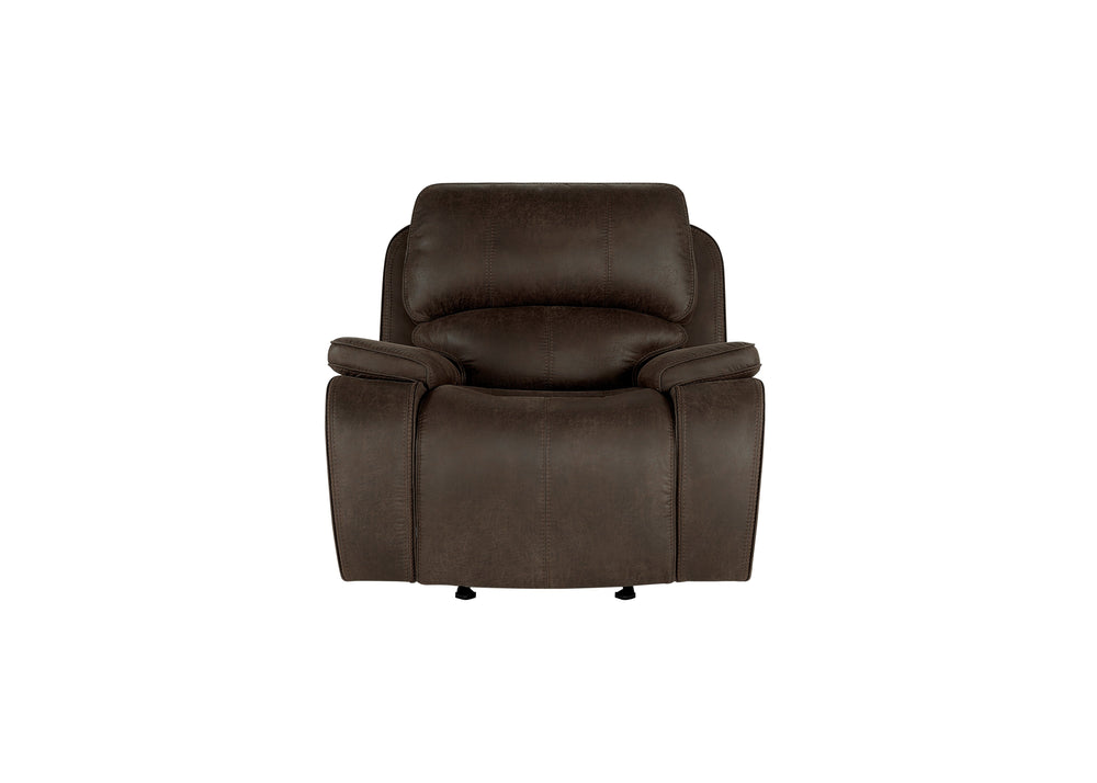 Brookings Glider Recliner W/pwr Hr & Fr-Brown