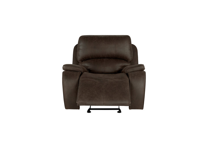 Brookings Glider Recliner W/pwr Hr &amp; Fr-Brown