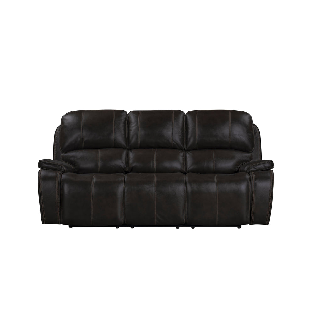 Brookings  Sofa W/dual Recliner-Charcoal