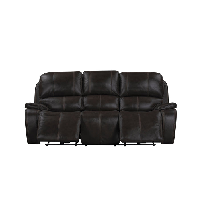 Brookings  Sofa W/dual Recliner-Charcoal