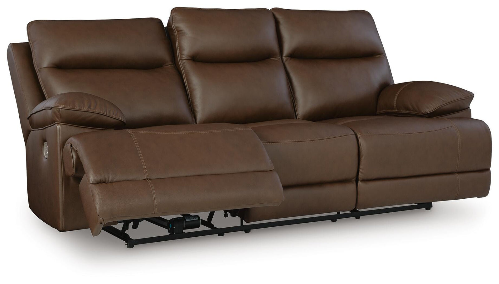 VonRyan Power Reclining Sofa - Dark Brown (1)