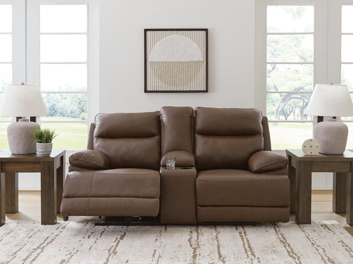 VonRyan Power Reclining Loveseat - Dark Brown (2)