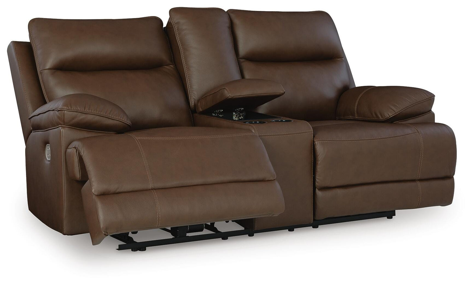 VonRyan Power Reclining Loveseat - Dark Brown (1)