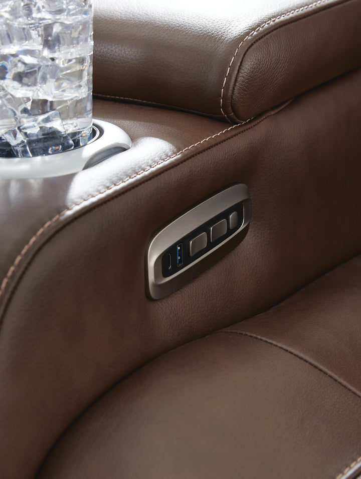 High Impact Power Recliner - Dark Brown (12)