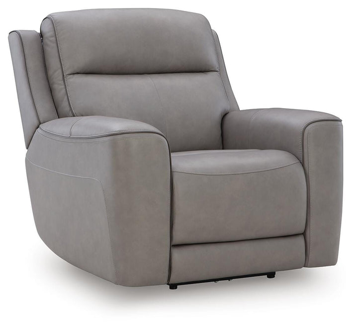 5Z-Comfort Power Recliner with Adjustable Headrest - Dark Gray (1)