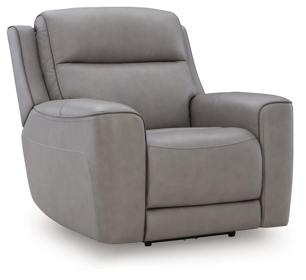 5Z-Comfort Power Recliner with Adjustable Headrest - Dark Gray (1)