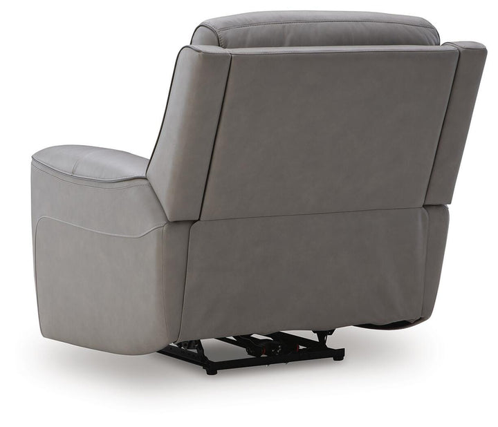 5Z-Comfort Power Recliner with Adjustable Headrest - Dark Gray (5)