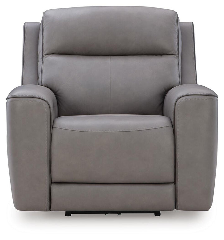 5Z-Comfort Power Recliner with Adjustable Headrest - Dark Gray (4)