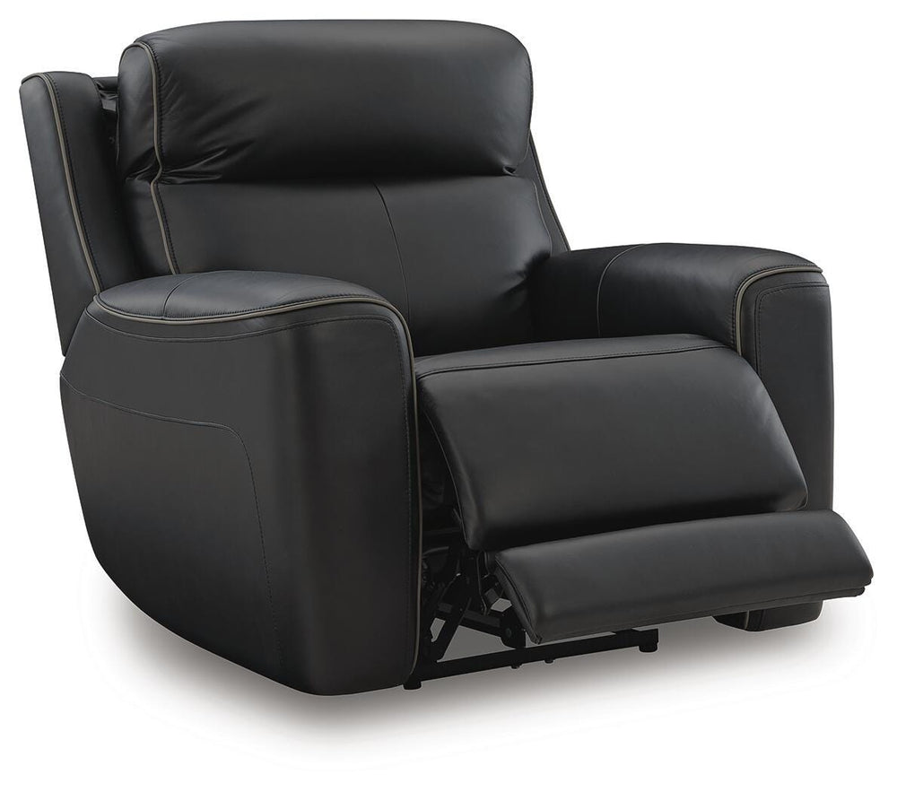 5Z-Comfort Power Recliner with Adjustable Headrest - Black (3)