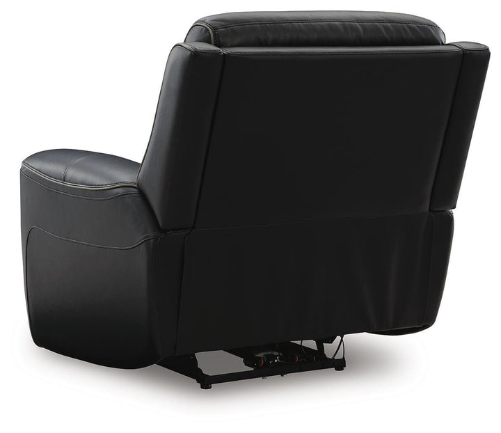 5Z-Comfort Power Recliner with Adjustable Headrest - Black (6)