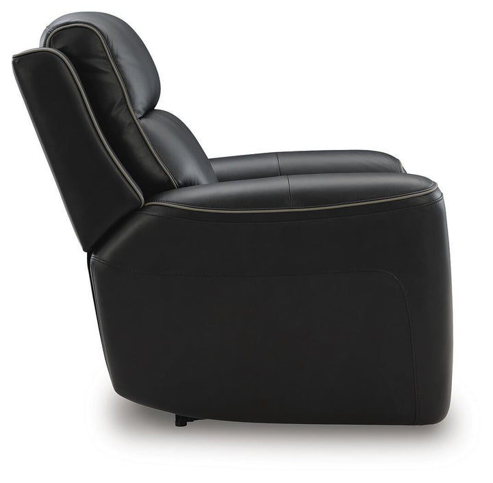 5Z-Comfort Power Recliner with Adjustable Headrest - Black (5)