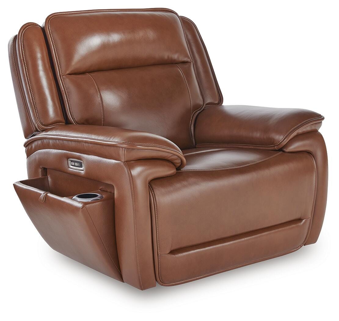 Healy Pier Power Recliner - Dark Brown (1)