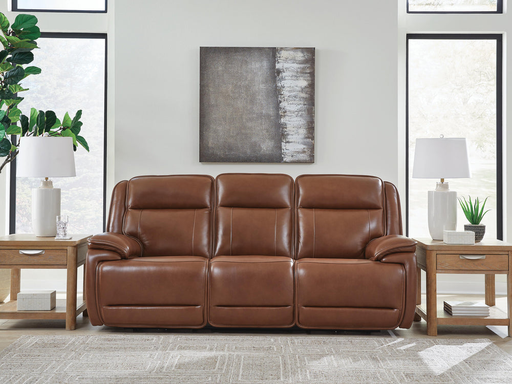 Healy Pier Power Reclining Sofa - Dark Brown (2)