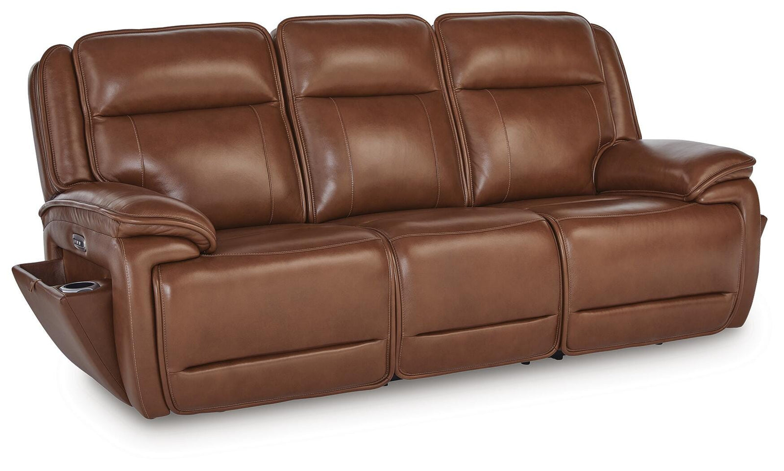 Healy Pier Power Reclining Sofa - Dark Brown (1)