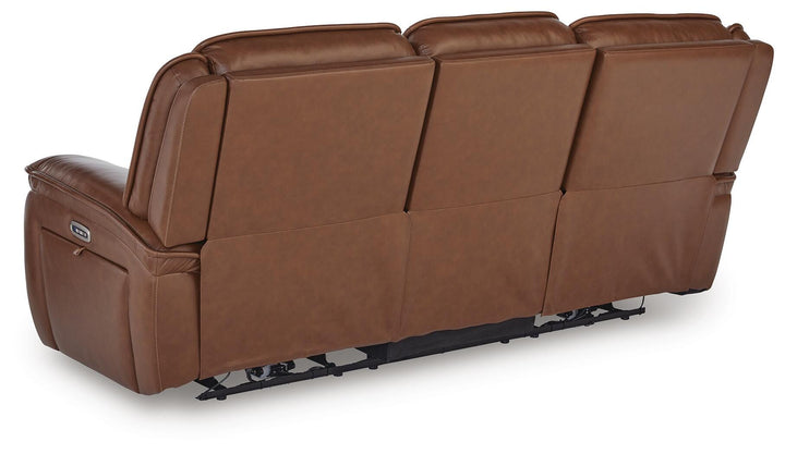 Healy Pier Power Reclining Sofa - Dark Brown (5)
