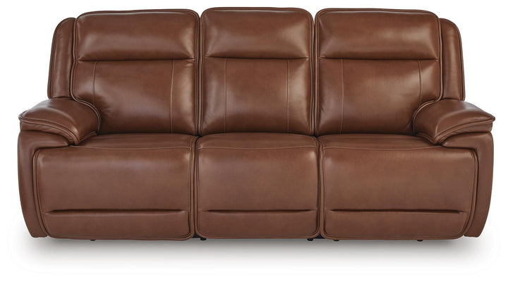 Healy Pier Power Reclining Sofa - Dark Brown (4)