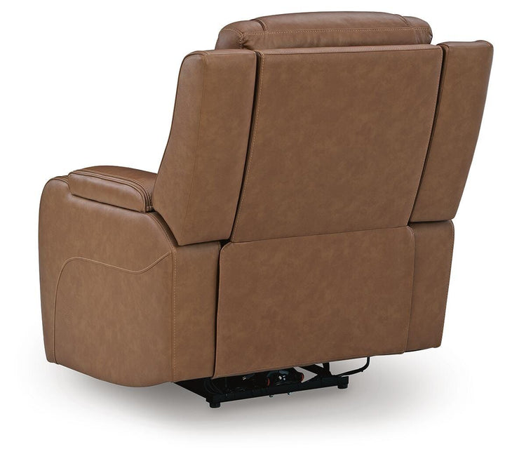 Knightington Power Recliner with Audio Seating - Light Brown (5)