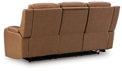 Knightington Power Reclining Sofa with Audio Seating