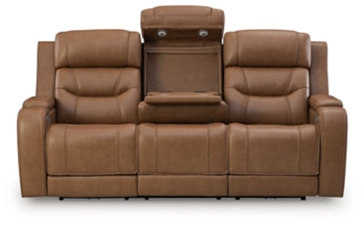 Knightington Power Reclining Sofa with Audio Seating