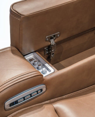 Knightington Power Reclining Sofa with Audio Seating