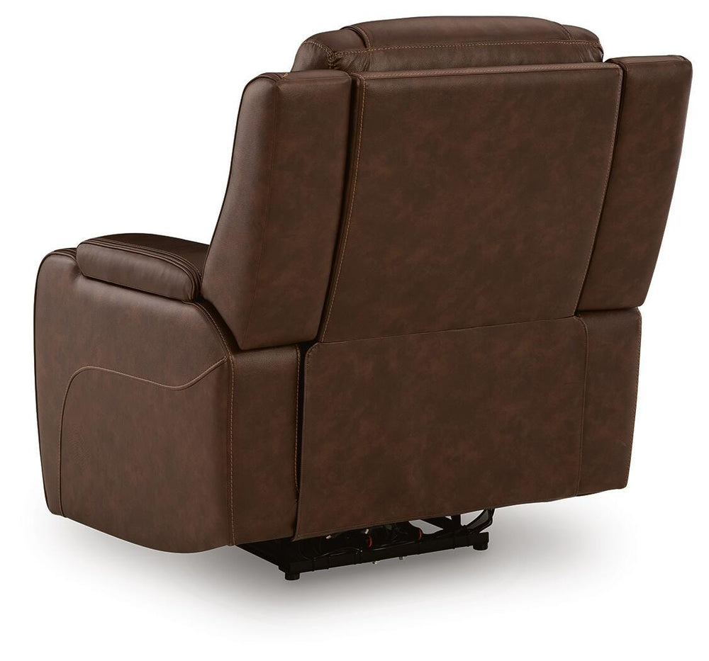 Knightington Power Recliner with Audio Seating - Dark Brown (5)