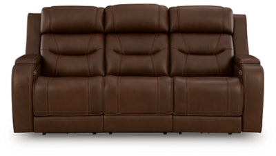 Knightington Power Reclining Sofa with Audio Seating
