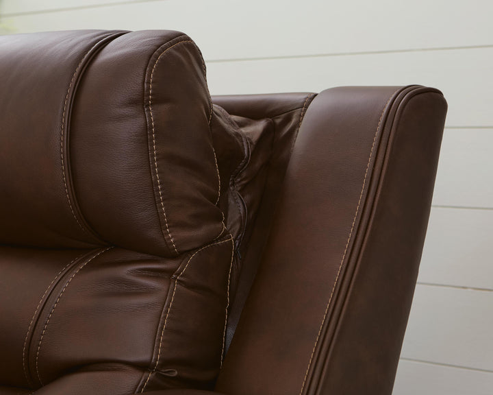 Knightington Power Recliner with Audio Seating - Dark Brown (7)