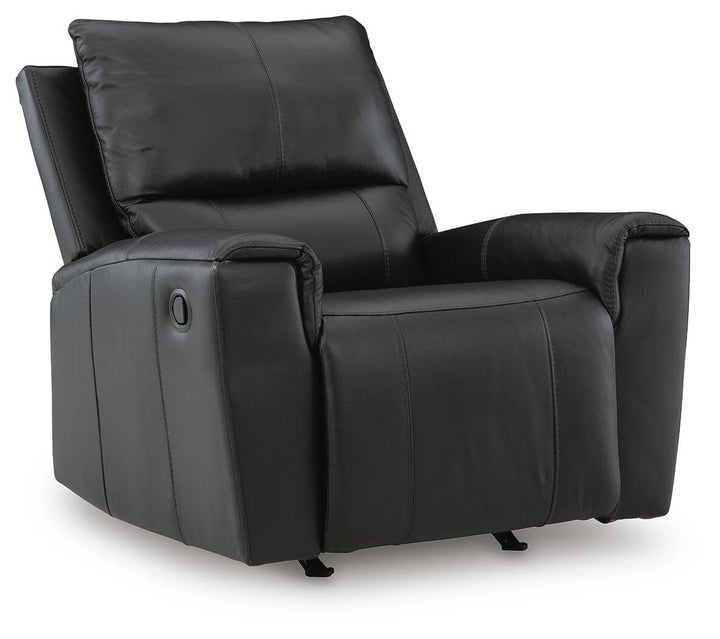Glossmore Recliner - Black (1)