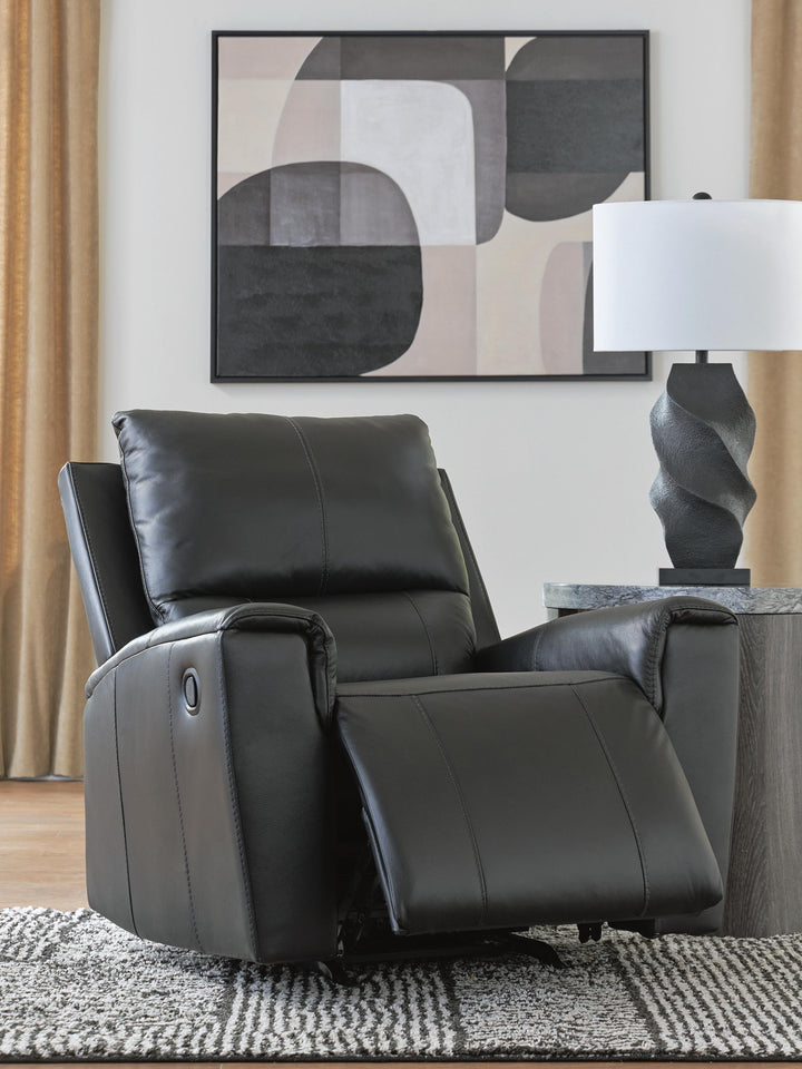 Glossmore Recliner - Black (6)