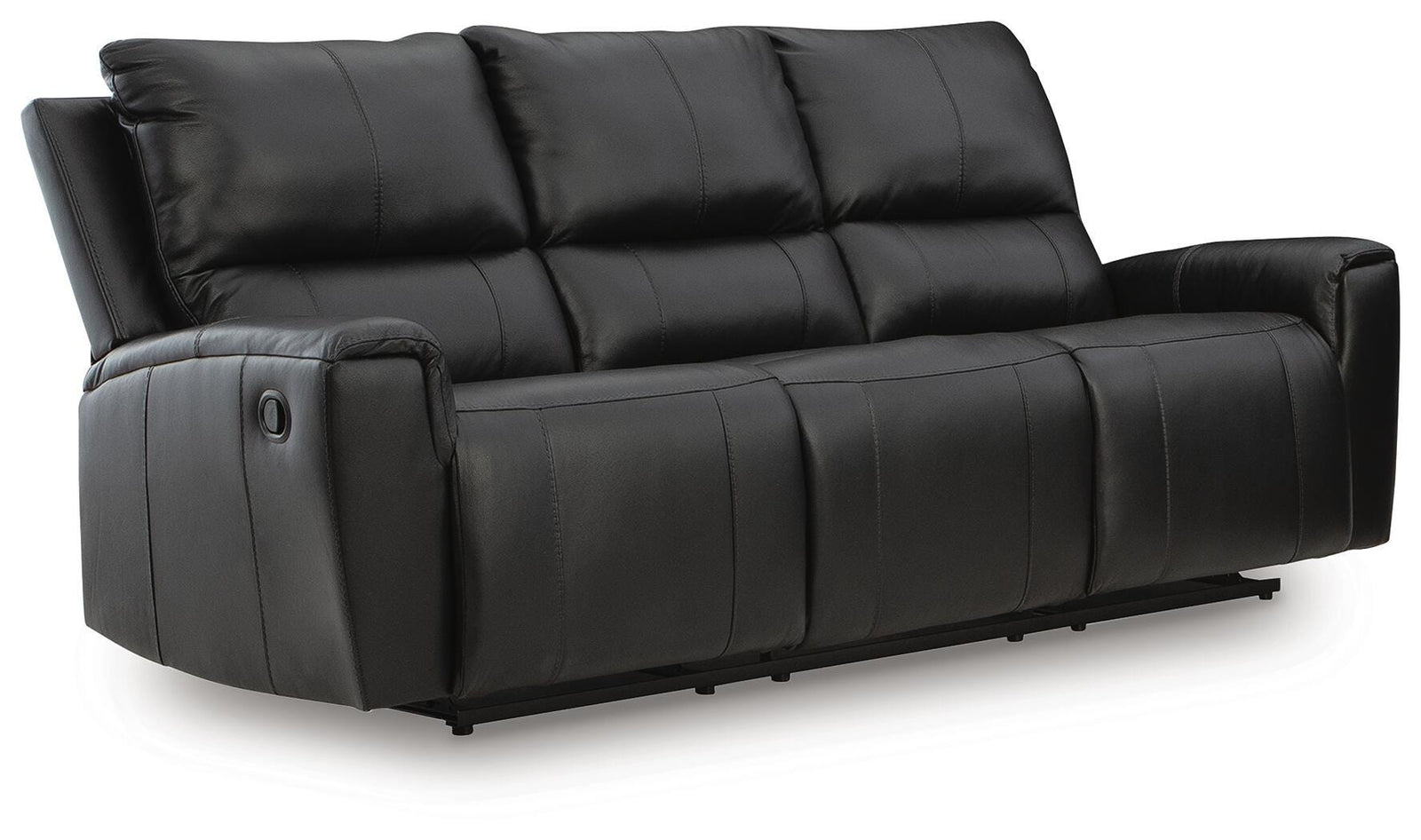 Glossmore Reclining Sofa - Black (1)
