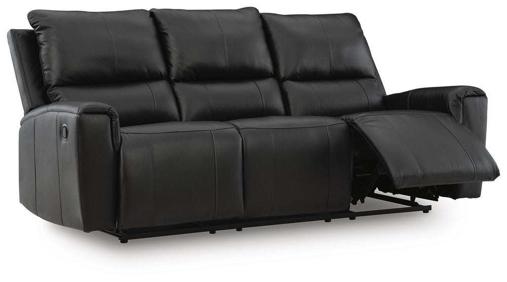 Glossmore Reclining Sofa - Black (3)