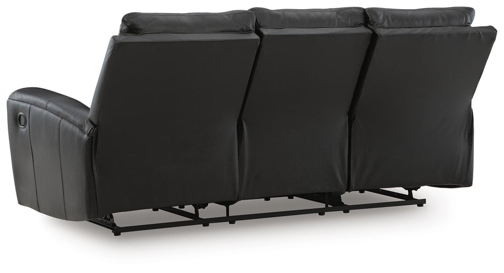 Glossmore Reclining Sofa - Black (5)