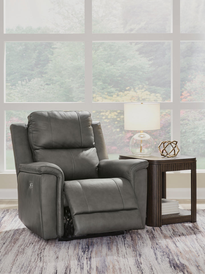 Bleckley Power Recliner - Dark Gray (8)