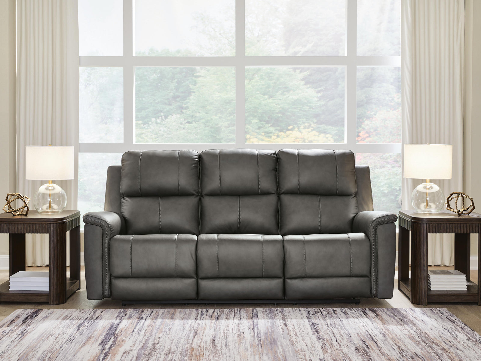 Bleckley Power Reclining Sofa - Dark Gray (2)