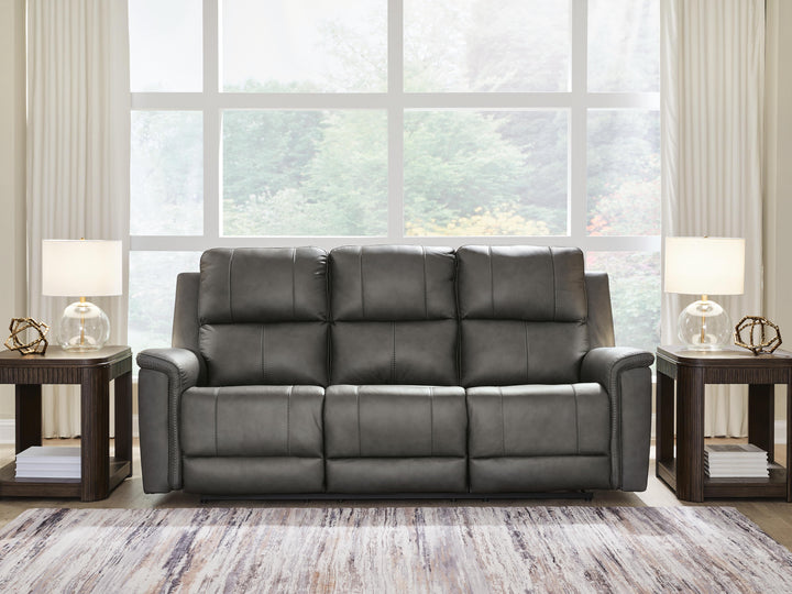 Bleckley Power Reclining Sofa - Dark Gray (2)