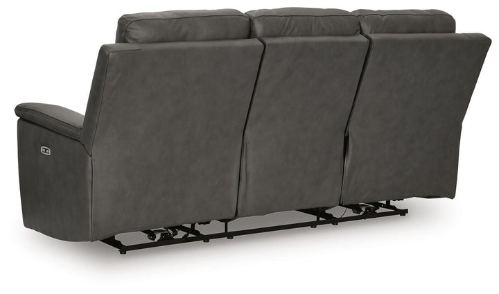 Bleckley Power Reclining Sofa - Dark Gray (5)