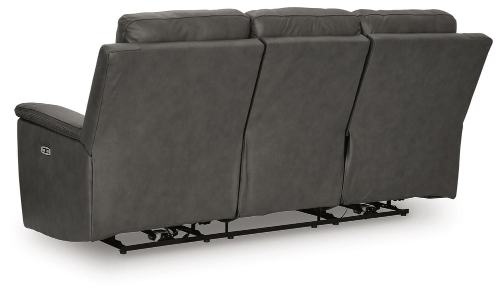 Bleckley Power Reclining Sofa - Dark Gray (5)