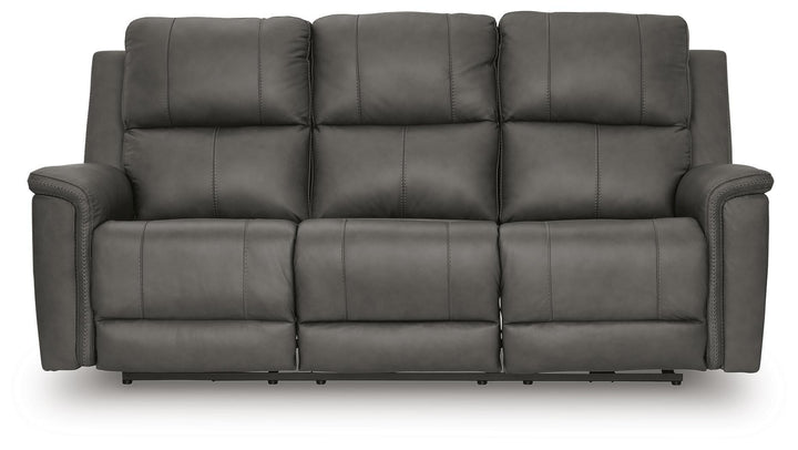 Bleckley Power Reclining Sofa - Dark Gray (3)