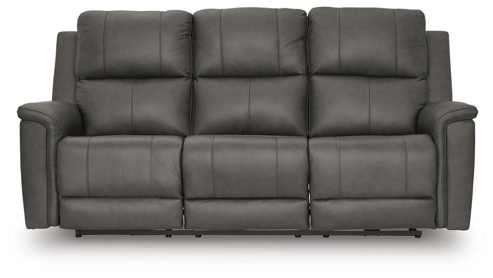 Bleckley Power Reclining Sofa - Dark Gray (3)