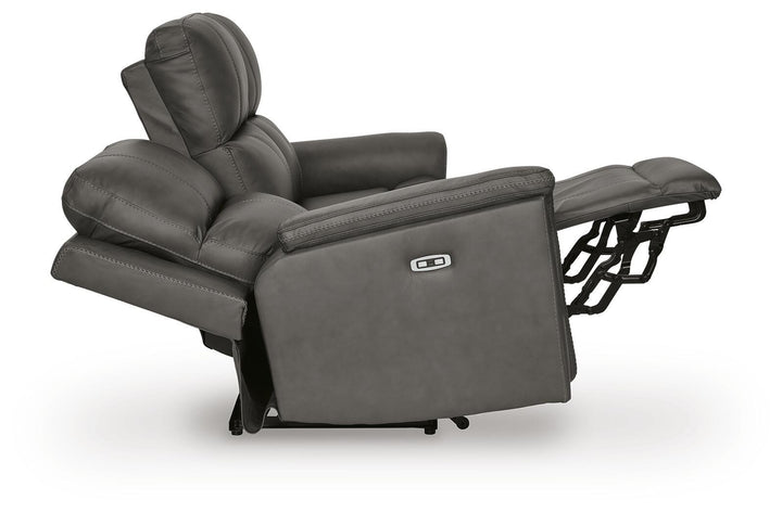 Bleckley Power Reclining Sofa - Dark Gray (4)